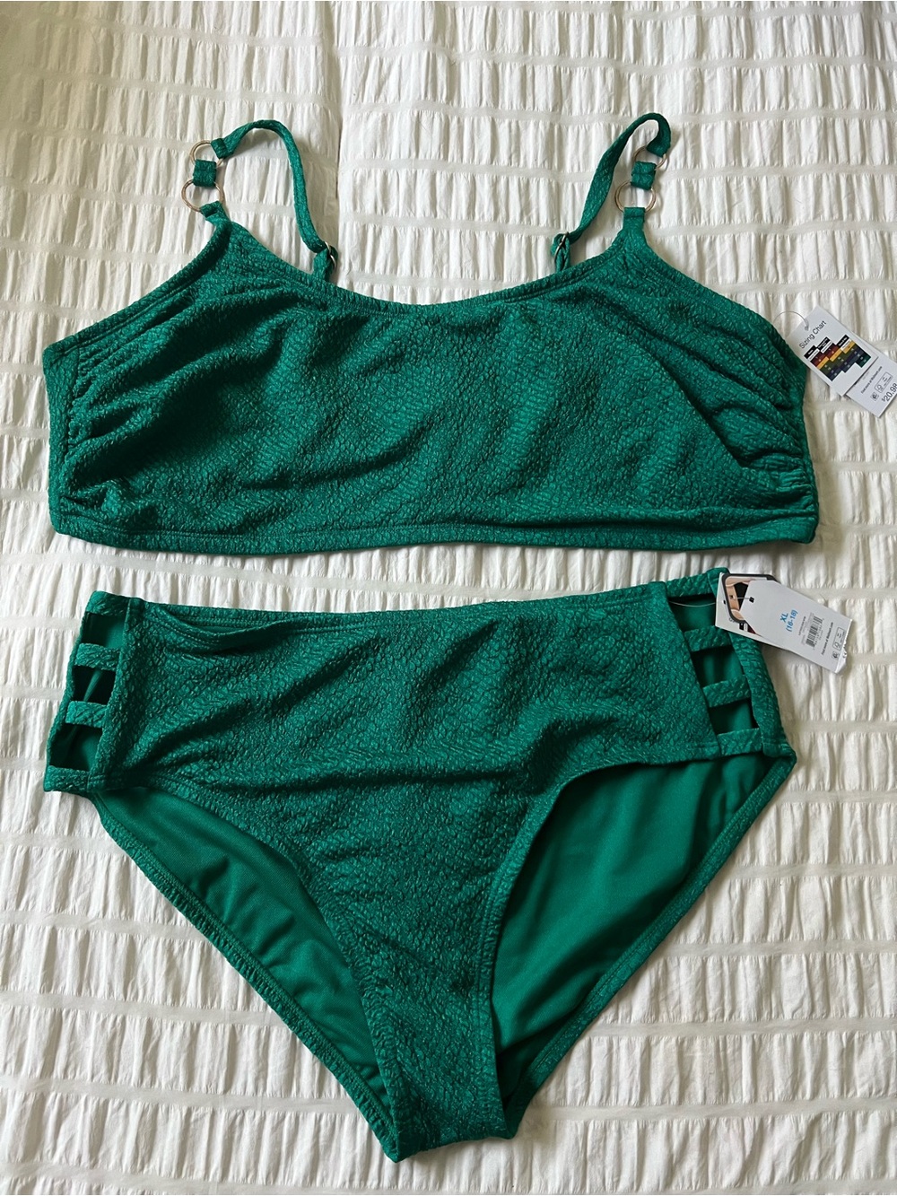 Green and gold Time & tru bikini